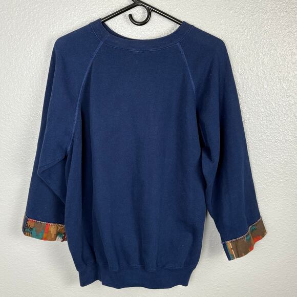 VTG Hanes Size XL Desert Theme Embroidered Sweater Aztec Style Statement Cuffs - Picture 5 of 7